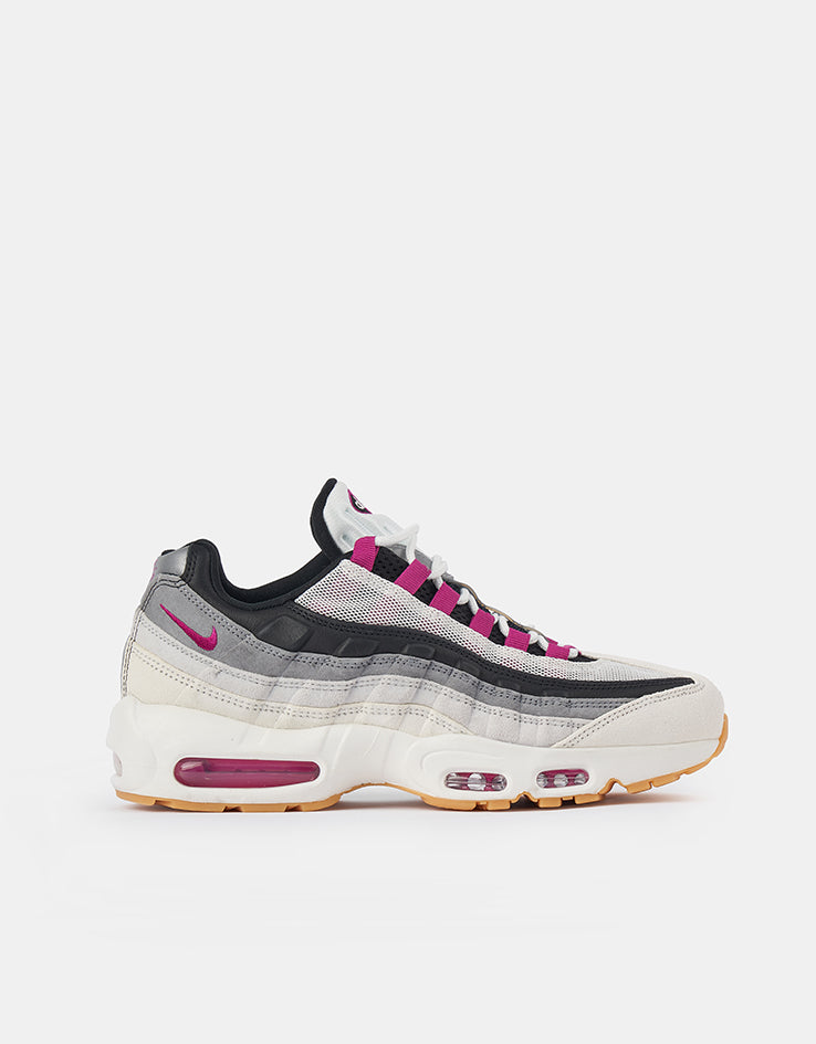 Nike SB Air Max 95 Skate Shoes - Summit White/Cactus Flower-Photon