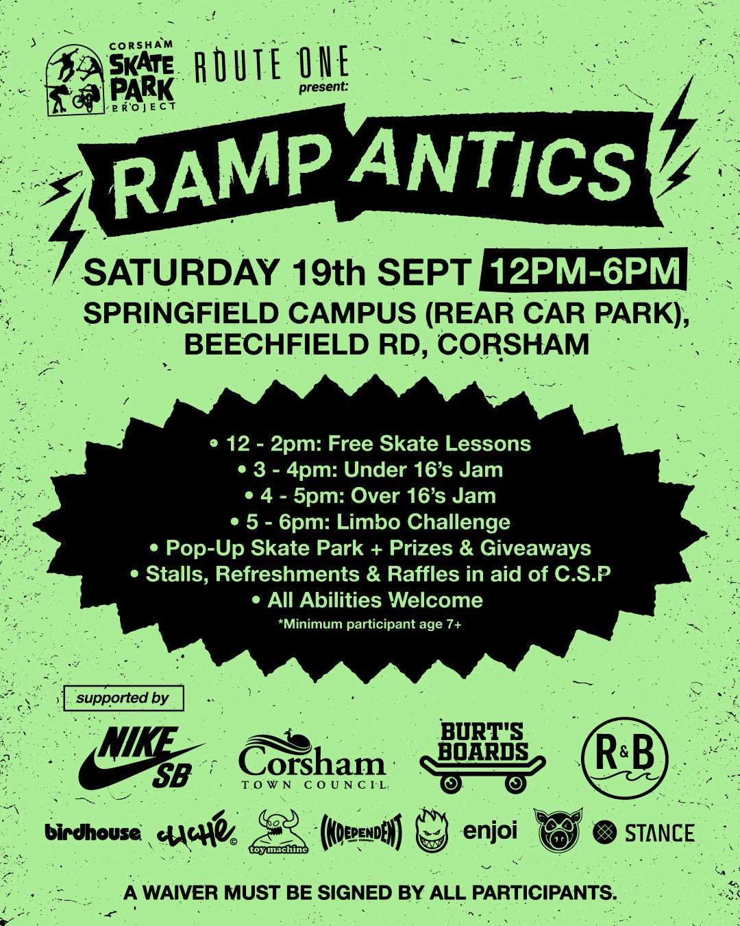 Corsham Ramp Antics 2026 Event Information