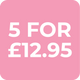 Socks - 5 for £12.95