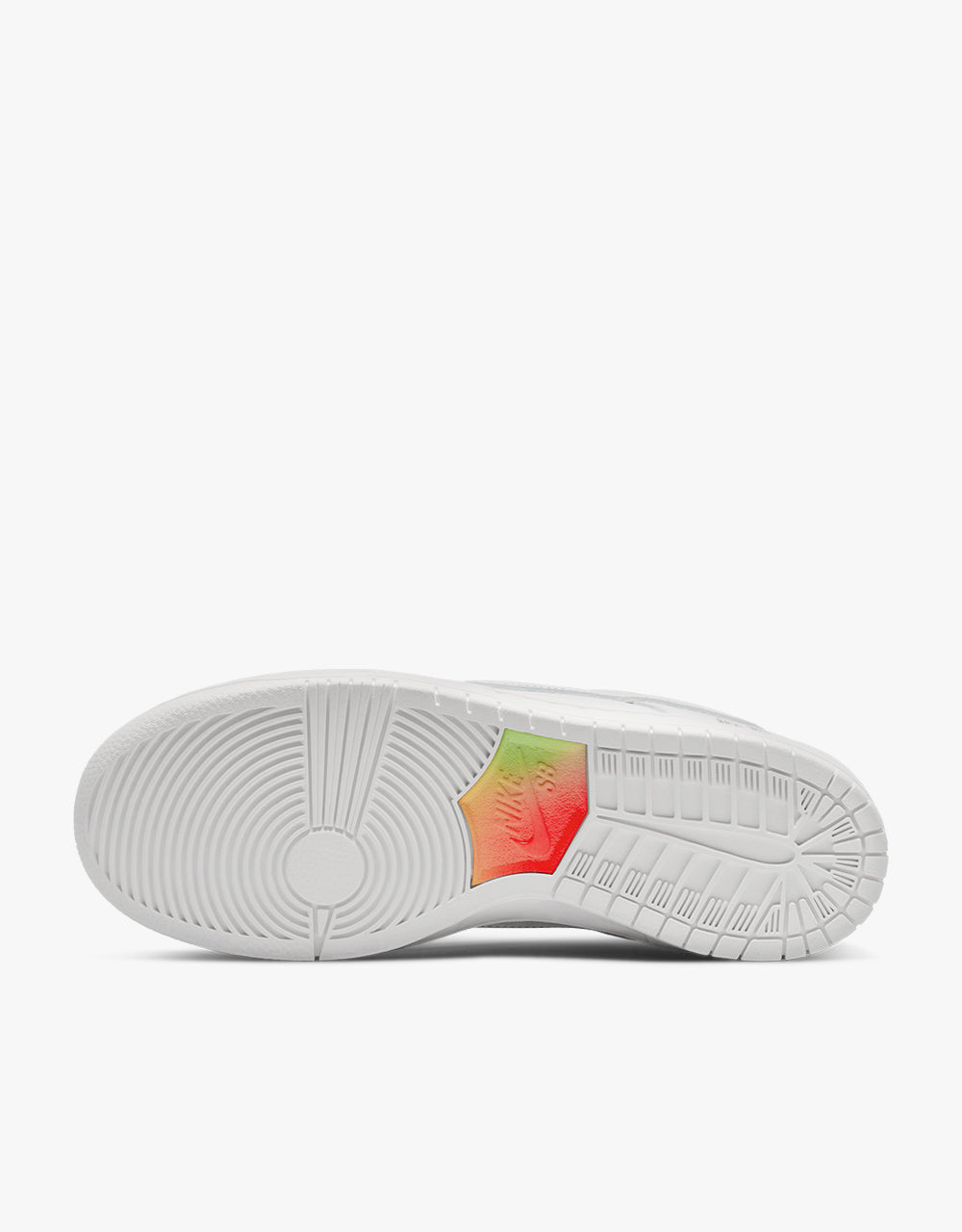 Nike SB 'Be True' Dunk Low Pro Skate Shoes - White/Summit White-Rainbow