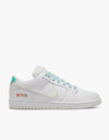 Nike SB 'Be True' Dunk Low Pro Skate Shoes - White/Summit White-Rainbow