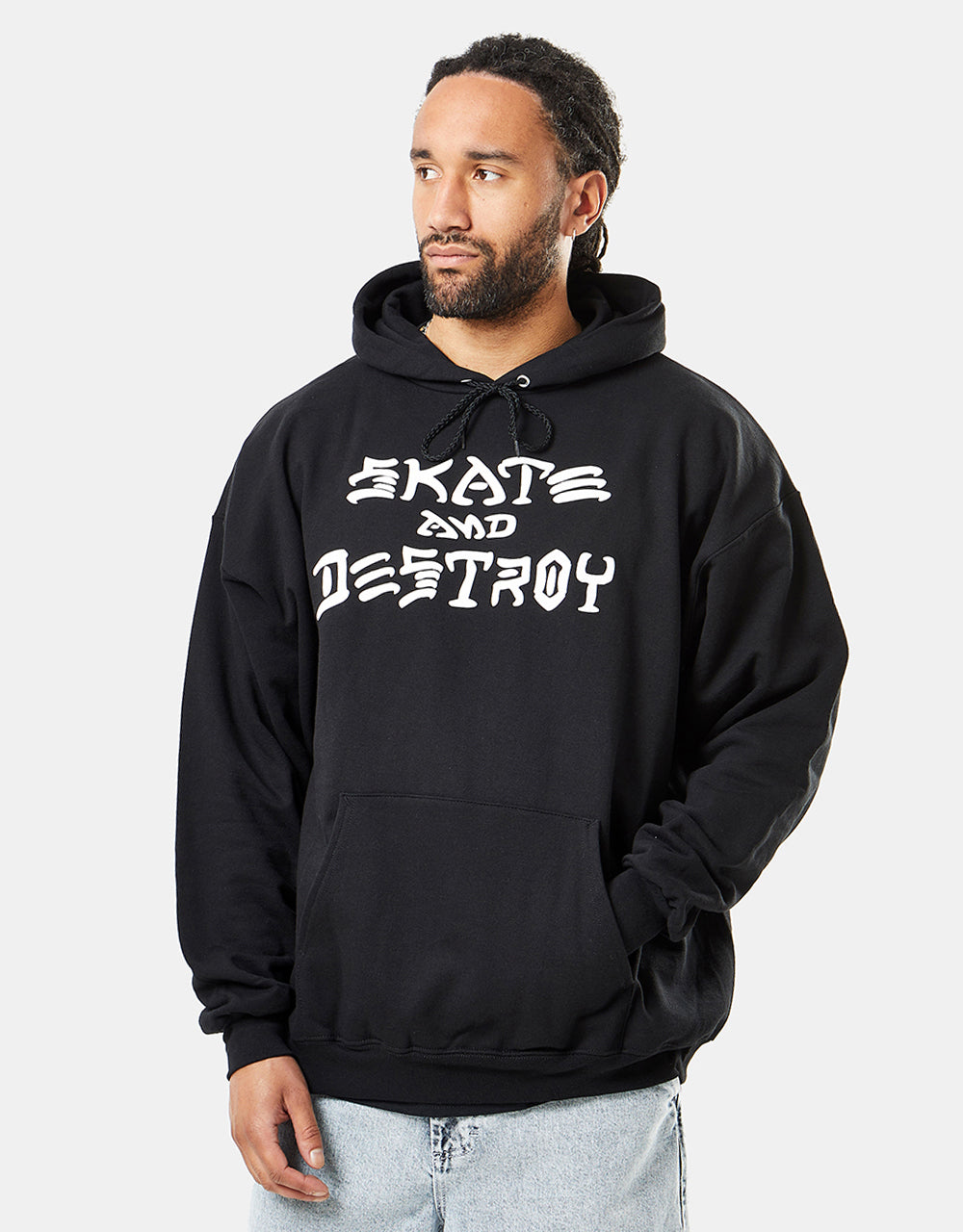 Thrasher Skate and Destroy Pullover Hoodie - Black