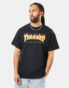 Thrasher Flame Logo T-Shirt - Black