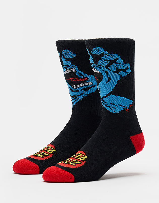 Santa Cruz Screaming Hand Socks - Black