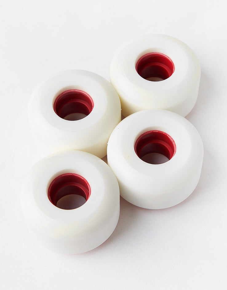Ricta Clouds 86a Skateboard Wheels - White/Red