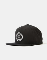 Brixton Oath III Snapback Cap - Black