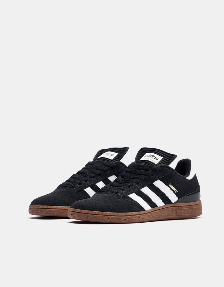 adidas Busenitz Pro Skate Shoes - Black/Running White/Metallic Gold