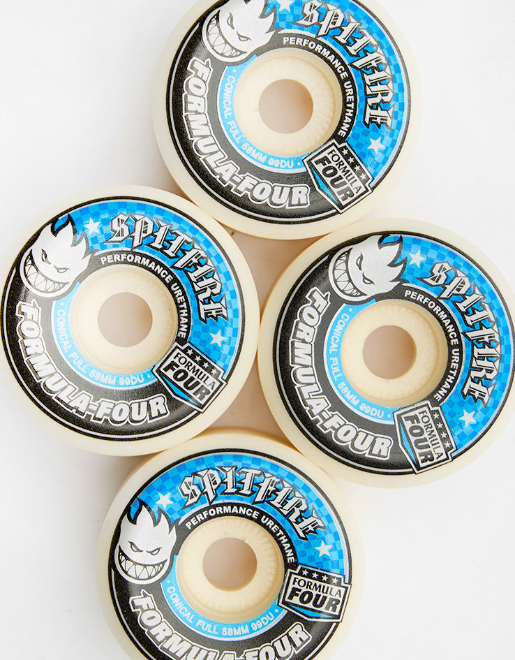 Spitfire Formula Four Conical Full 99d Team Wheels - 58mm