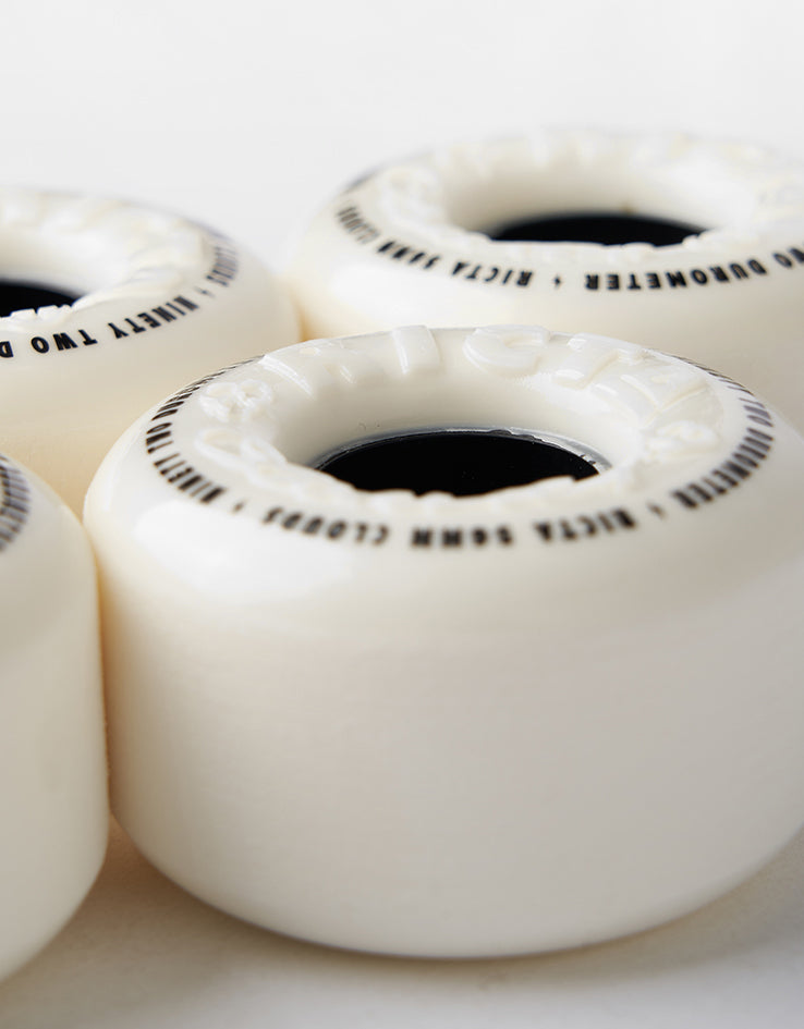 Ricta Clouds 92a Skateboard Wheels - White/Black