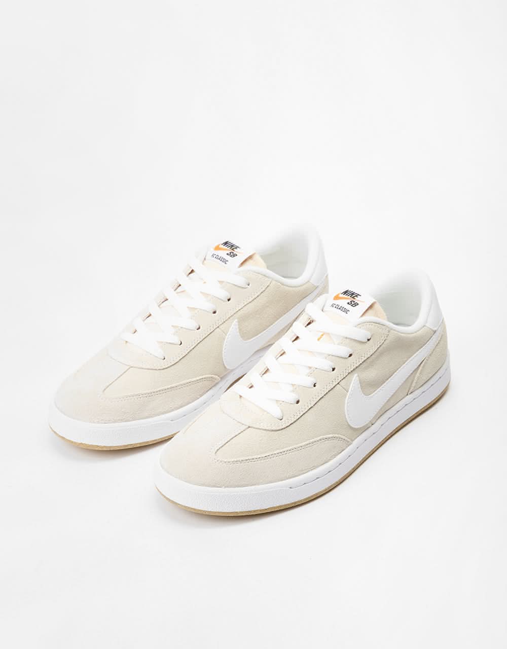 Nike SB FC Classic Low Skate Shoes - Summit White/Summit White-White