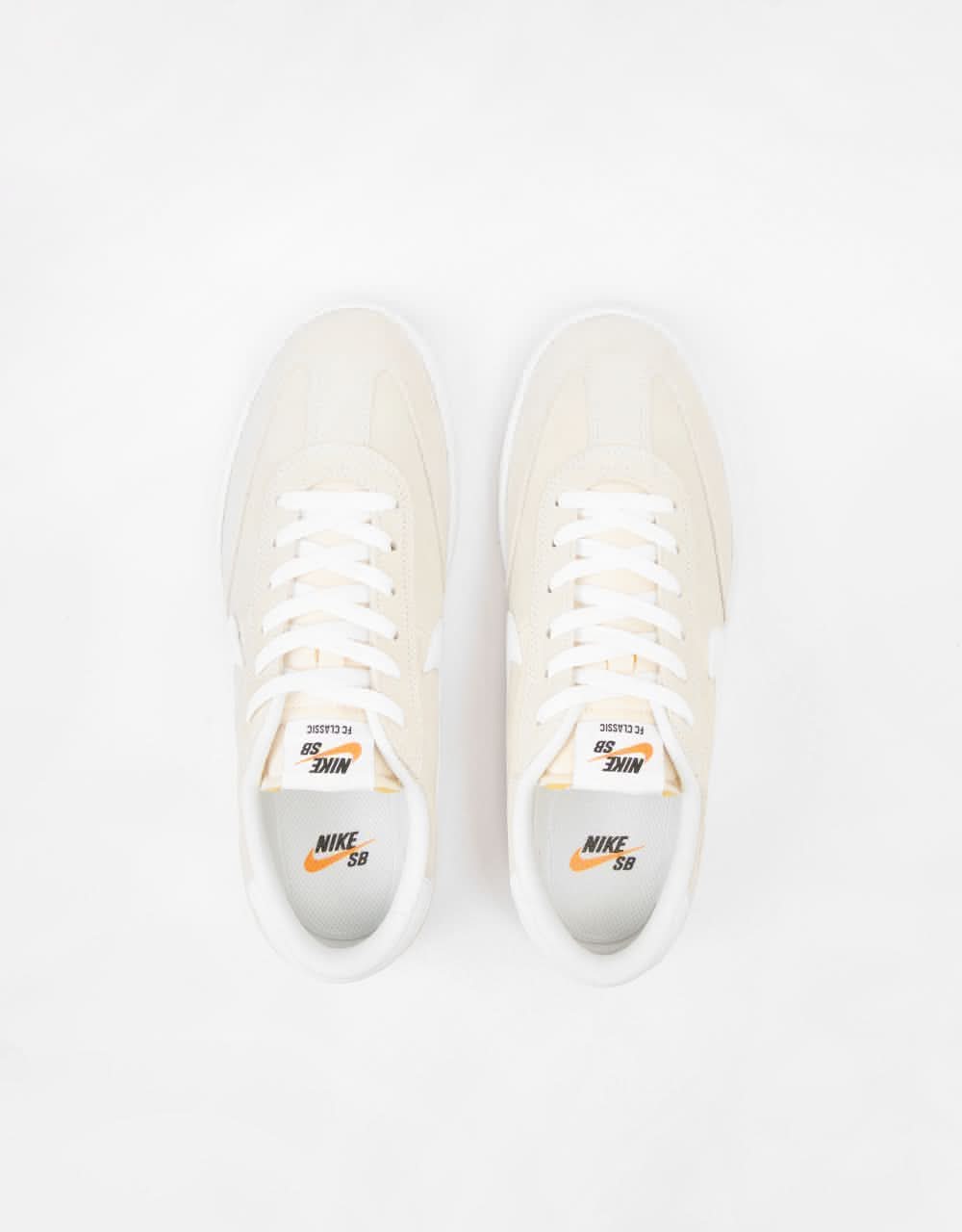 Nike SB FC Classic Low Skate Shoes - Summit White/Summit White-White