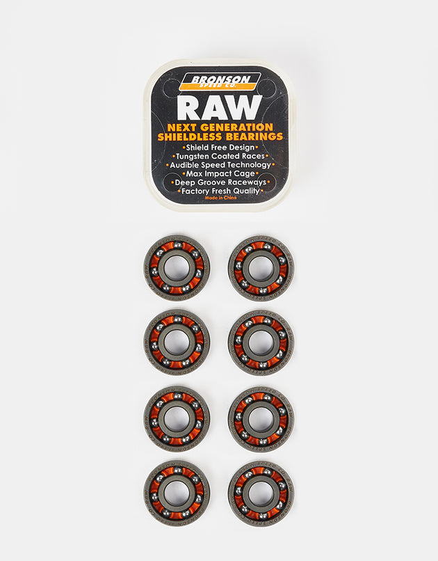 Bronson Speed Co. RAW Shieldless Bearings