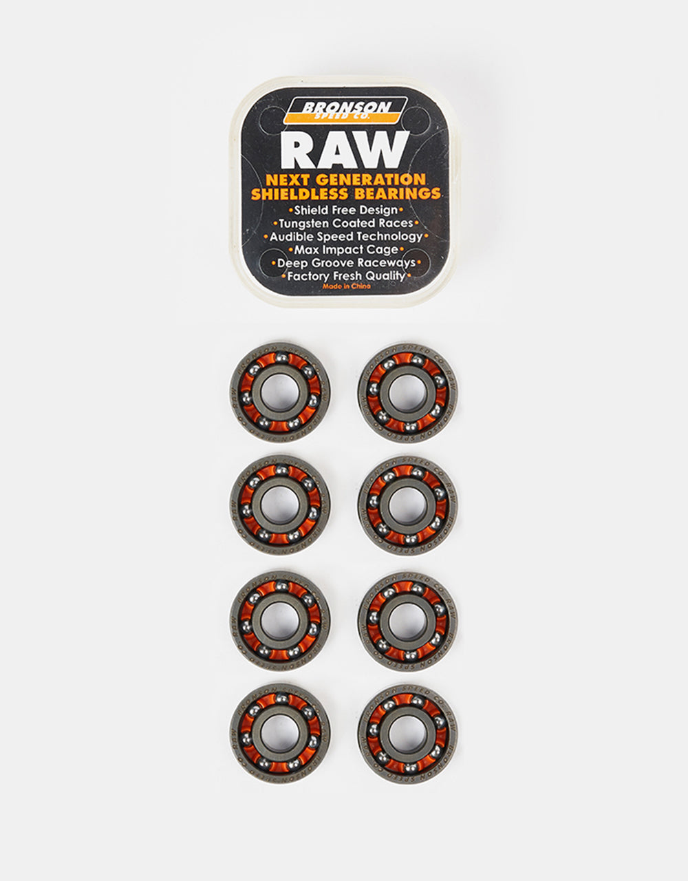 Bronson Speed Co. RAW Shieldless Bearings