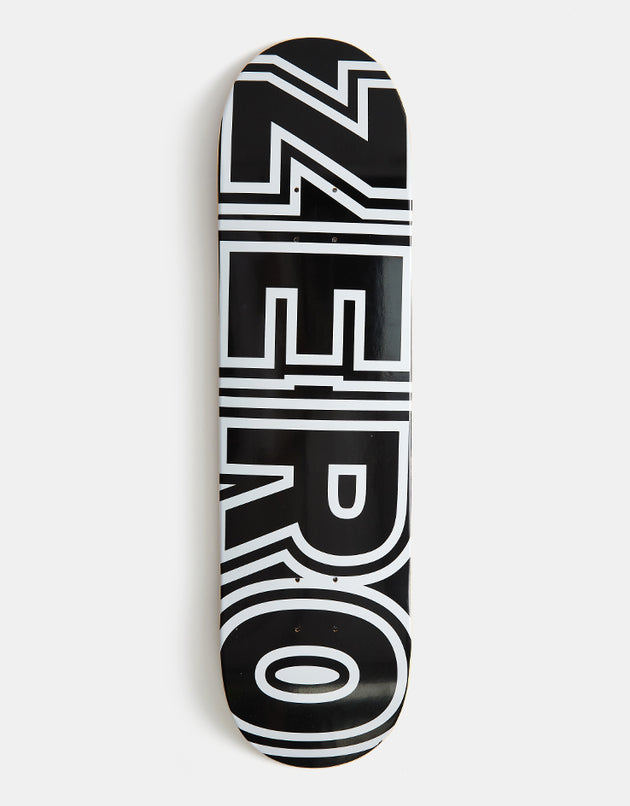 Zero Classic Bold Skateboard Deck - Black/White