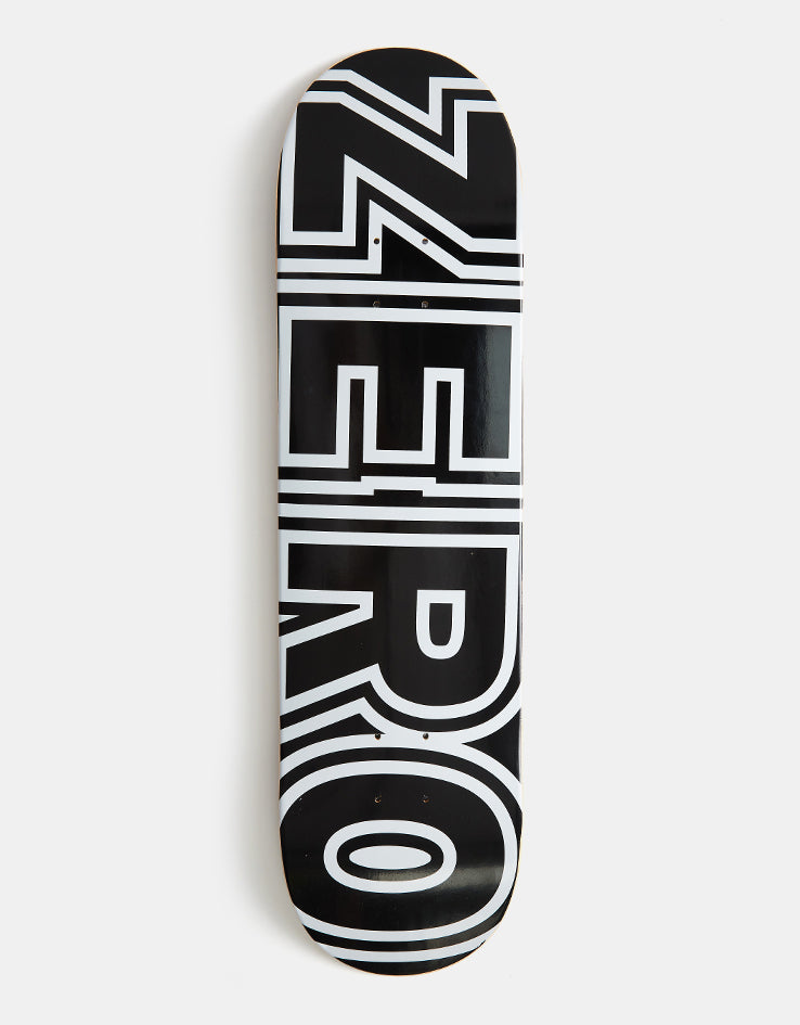 Zero Classic Bold Skateboard Deck - Black/White