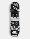 Zero Classic Bold Skateboard Deck - Black/White