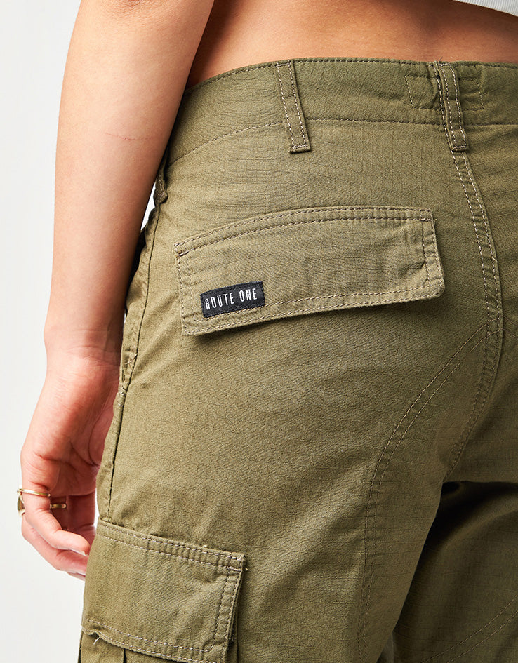 Route One Cargo Pants - Olive