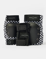 Pro-Tec Street Gear Junior Triple Pad Set - Checker/Black