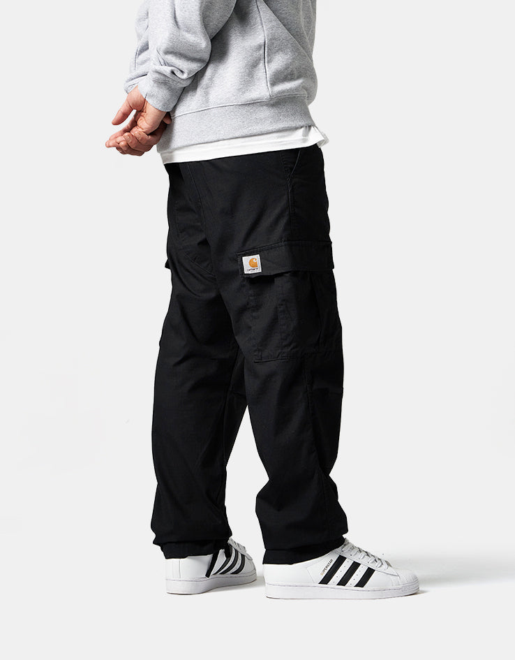 Carhartt WIP Aviation Pant - Black (Rinsed)