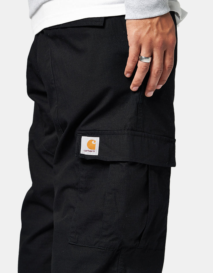 Carhartt WIP Aviation Pant - Black (Rinsed)