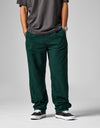 Route One Relaxed Fit Big Wale Cords - Forest Green