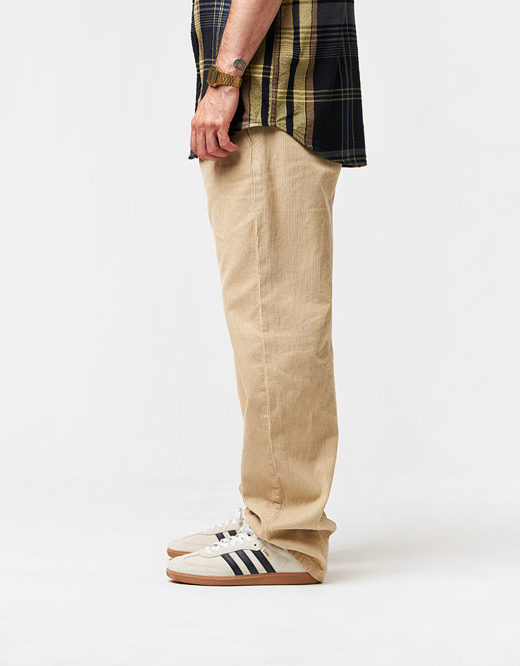 Route One Relaxed Fit Big Wale Cords - Stone