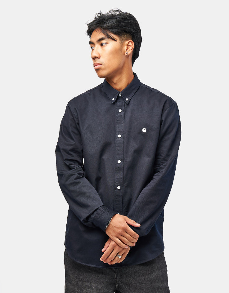 Carhartt WIP L/S Madison Shirt - Dark Navy/Wax