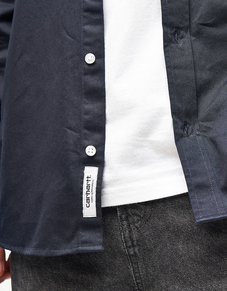 Carhartt WIP L/S Madison Shirt - Dark Navy/Wax