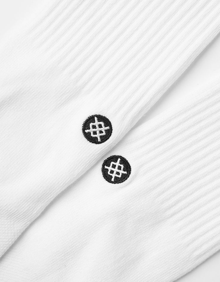 Stance Icon 3 Pack Classic Crew Socks - White