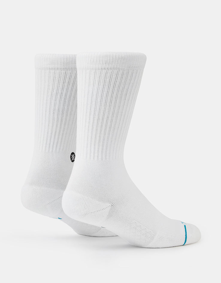 Stance Icon Classic Crew Socks - White