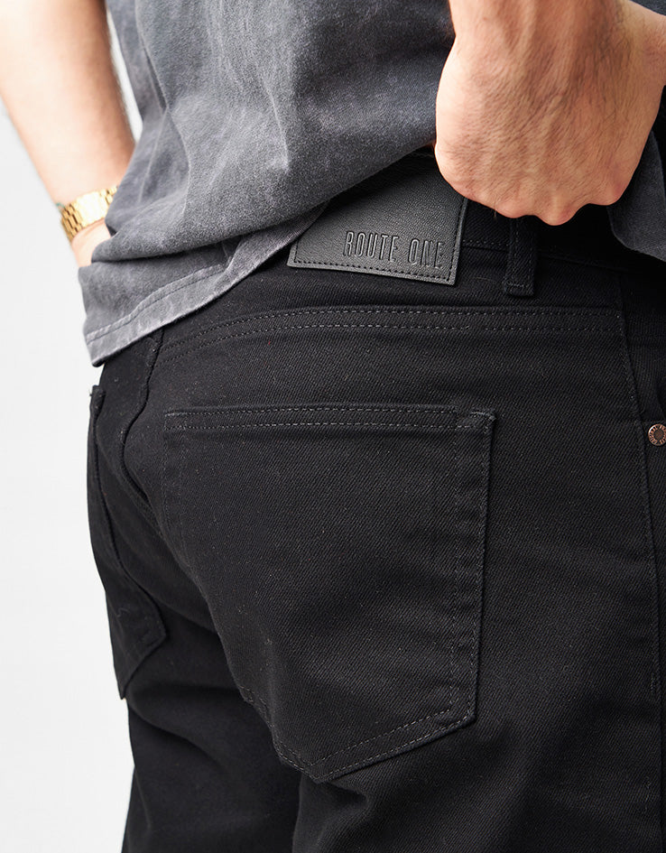 Route One Nineties Denim Jeans - Flat Black