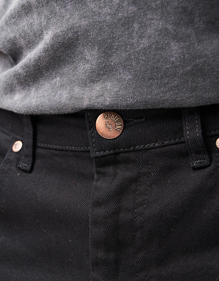 Route One Nineties Denim Jeans - Flat Black