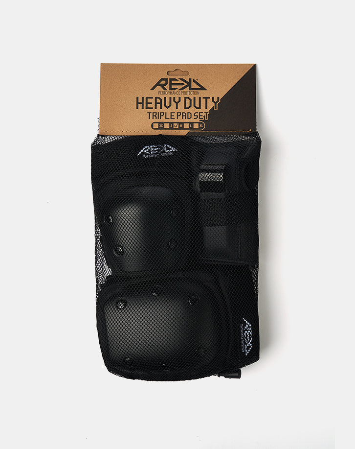REKD Heavy Duty Triple Pad Set - Black