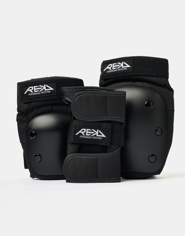 REKD Heavy Duty Junior Triple Pad Set - Black