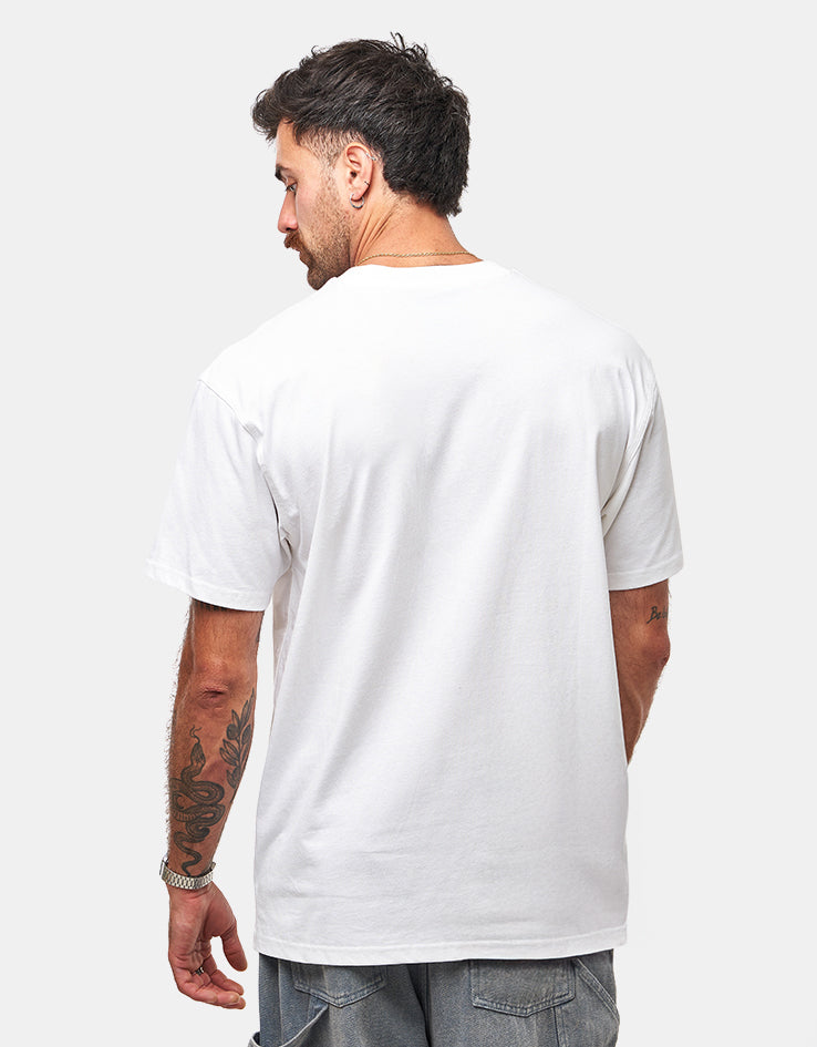 Carhartt WIP S/S American Script T-Shirt - White