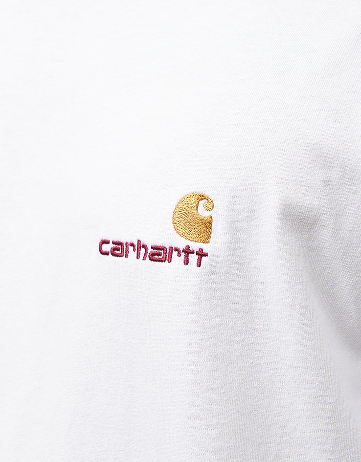 Carhartt WIP S/S American Script T-Shirt - White