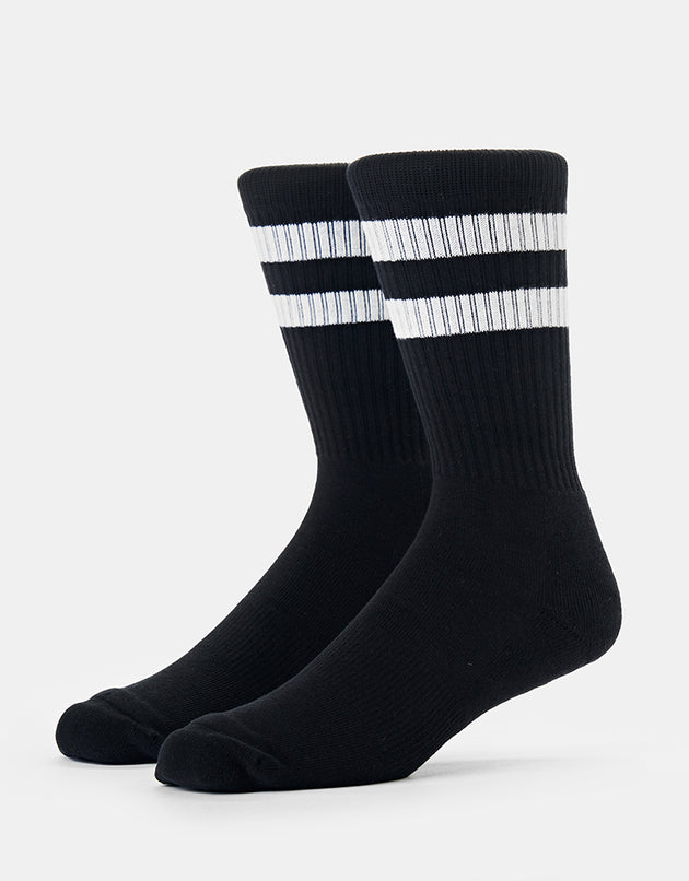 Route One Classic Crew Socks - Black/White