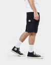 Carhartt WIP Aviation Shorts - Black (Rinsed)