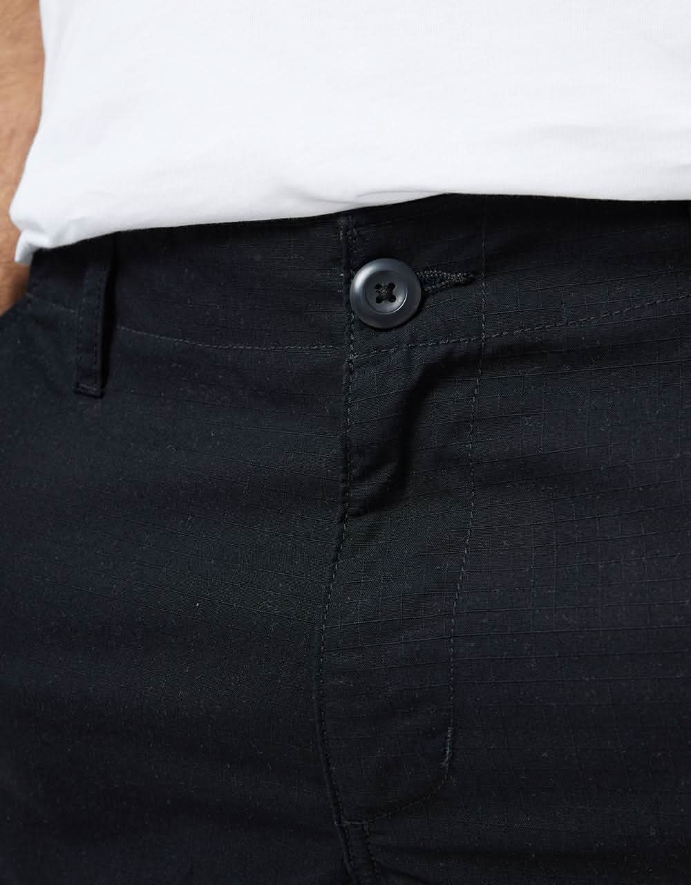 Carhartt WIP Aviation Shorts - Black (Rinsed)