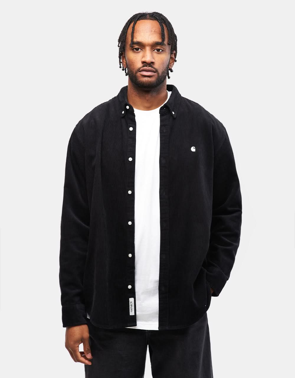 Carhartt WIP L/S Madison Shirt - Black/White