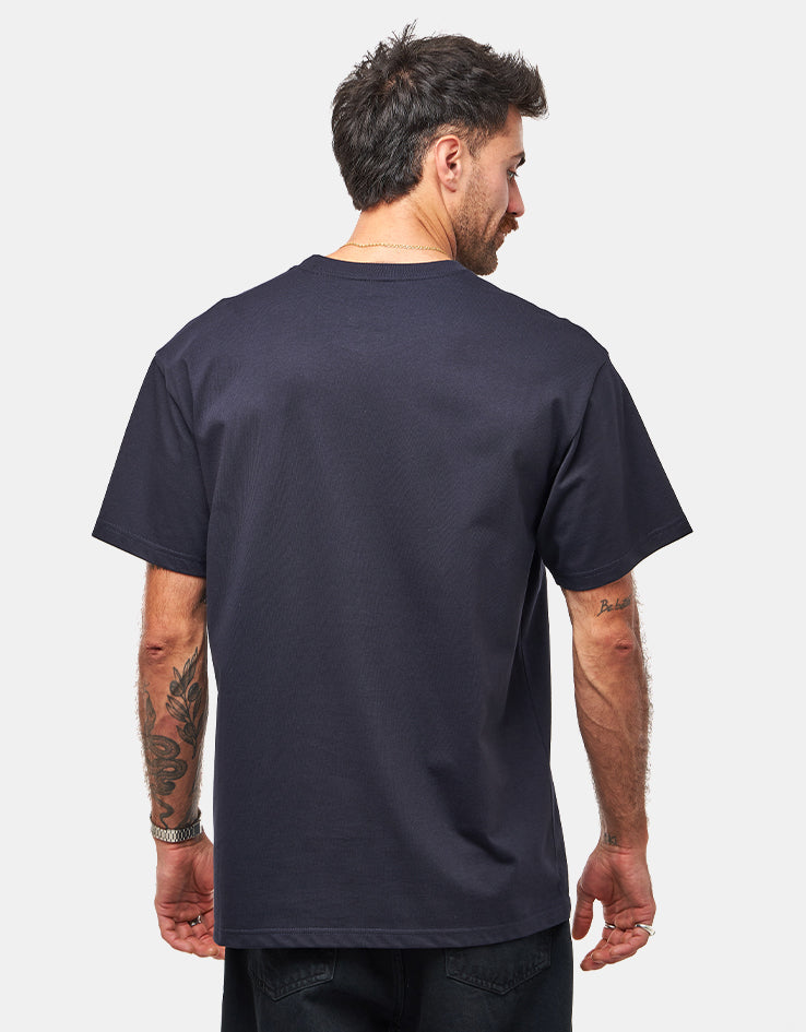 Carhartt WIP S/S Chase T-Shirt - Dark Navy/Gold