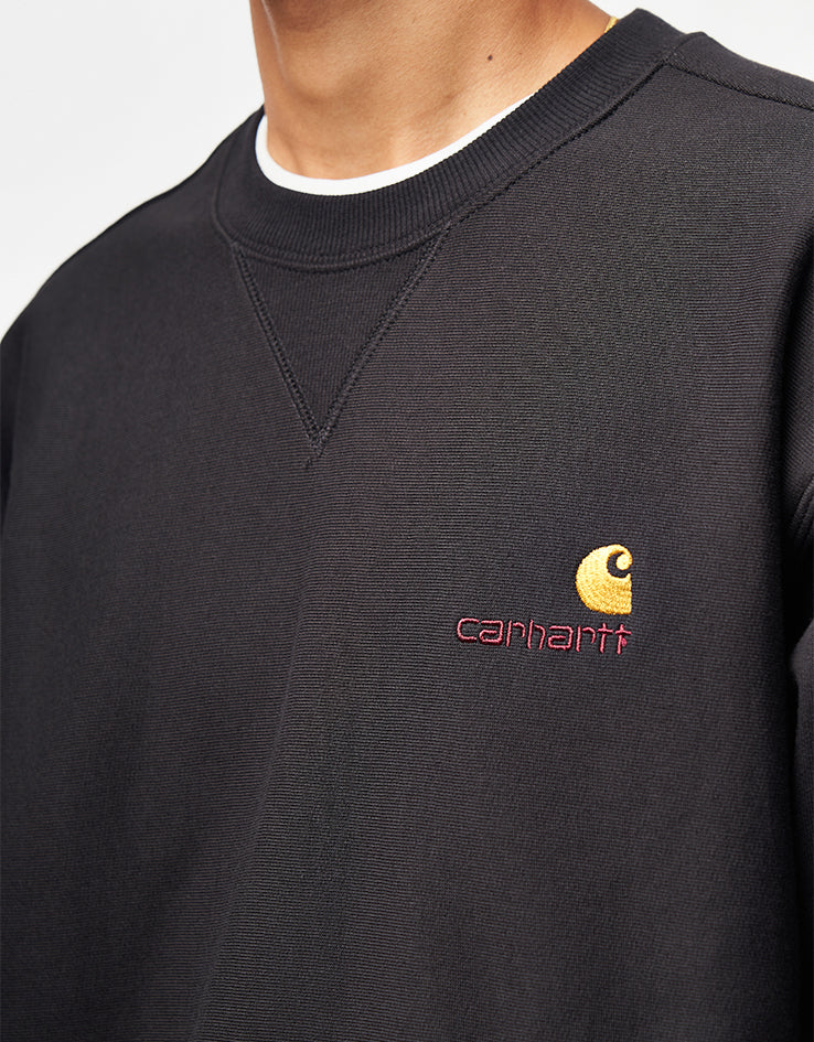 Carhartt WIP American Script Sweatshirt - Black