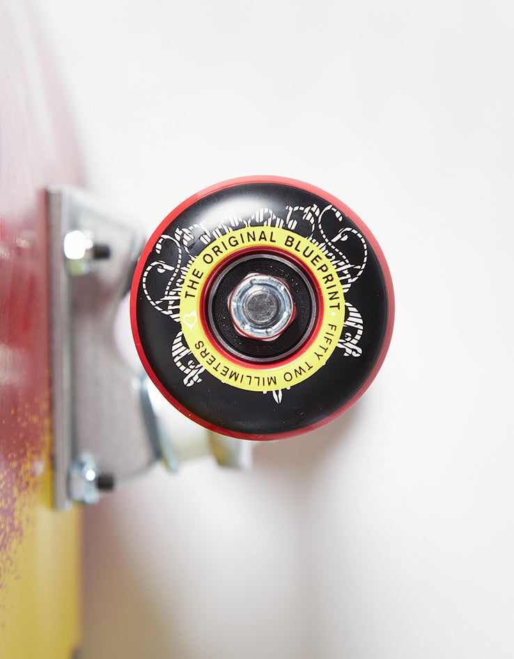 Blueprint Spray Heart Complete Skateboard - 8"