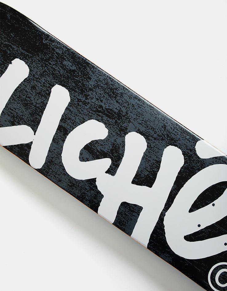 Cliché Handwritten Black RHM Skateboard Deck - 8"