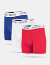Route One Classic Boxer Shorts 3 Pack - Red/White/Blue