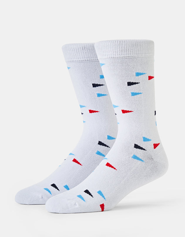 Route One Flag Socks - White