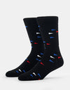 Route One Flag Socks - Black