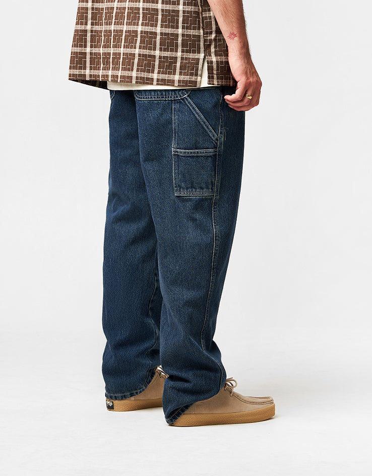 Route One Denim Carpenter Pants  - Light Wash