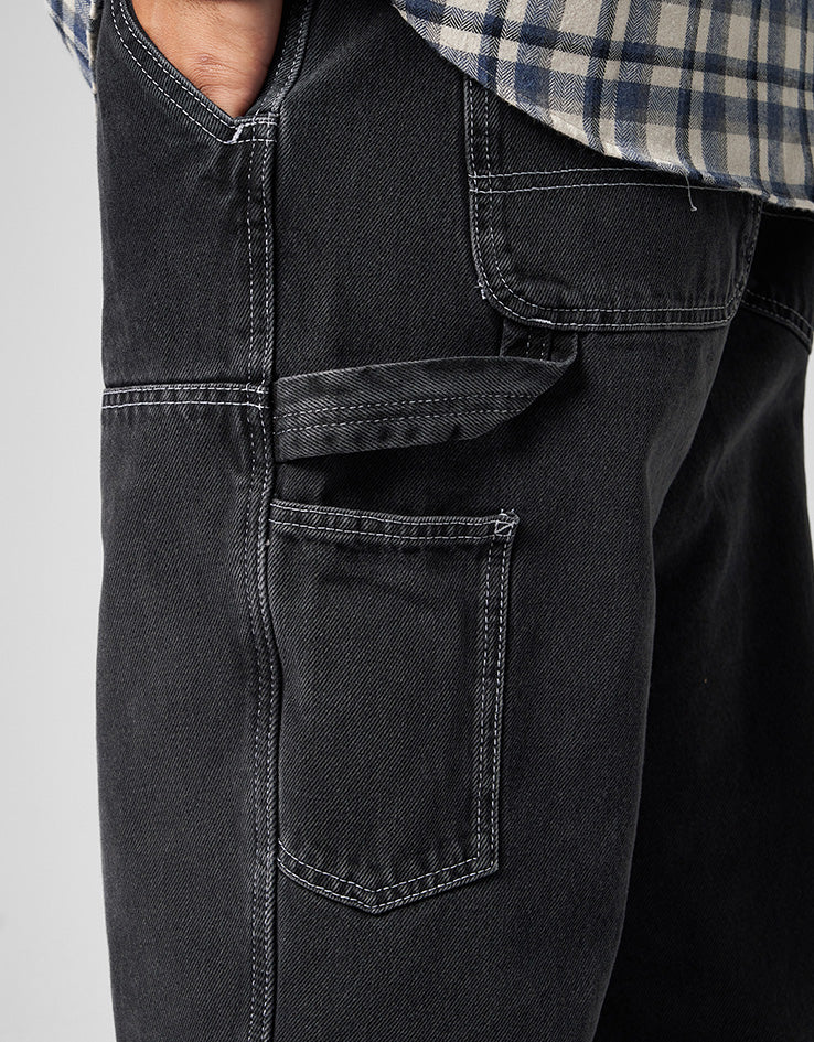 Route One Denim Carpenter Pants  - Light Wash