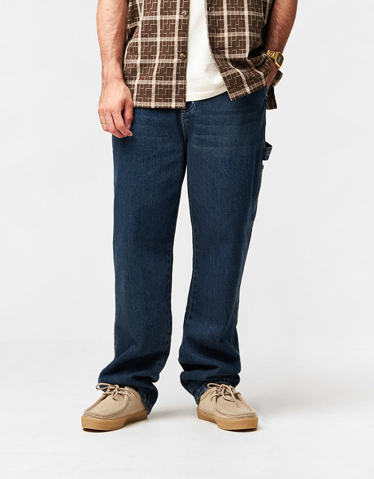 Route One Denim Carpenter Pants  - Light Wash